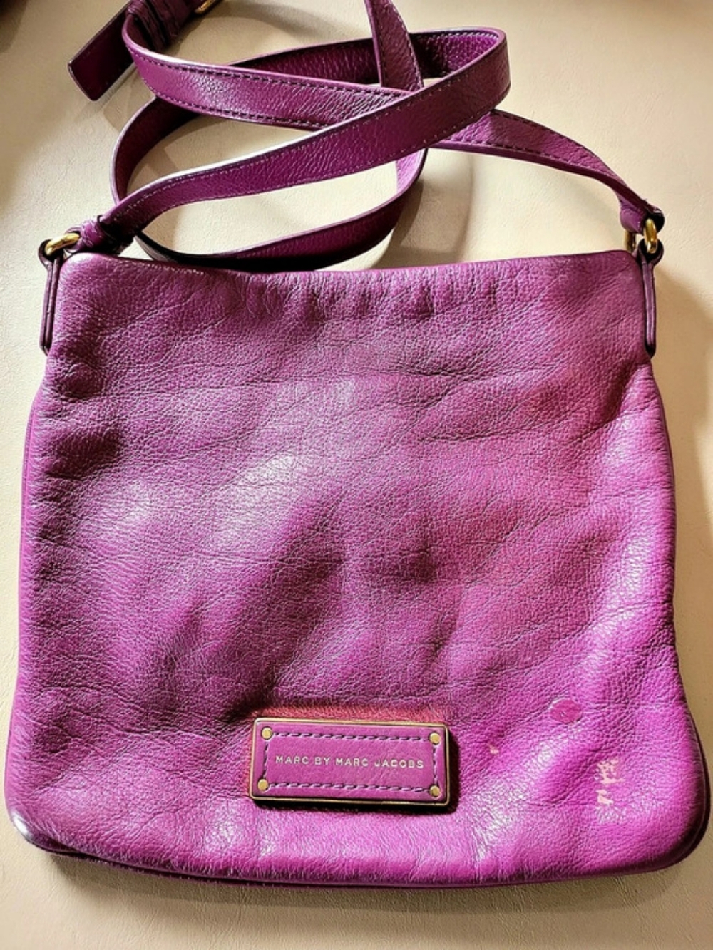 Marc by Marc Jacobs Pink Leather Too Hot To Handle Sia Crossbody Bag
